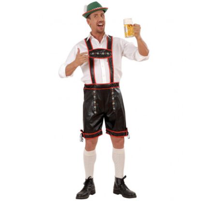 Verkleedkleding Lederhose lederlook voor heren