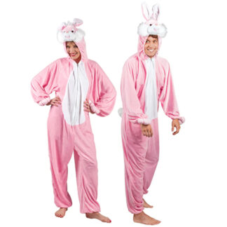 Boland Konijn kostuum - onesie - one size - volwassenen - paashaas - carnaval