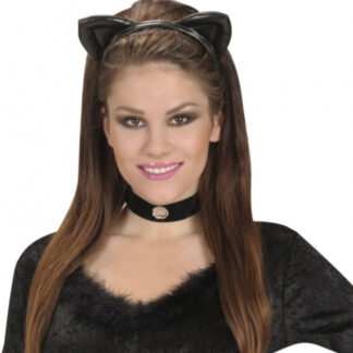 Widmann Verkleed diadeem katten oren - poes/kat kostuum oortjes - Carnaval